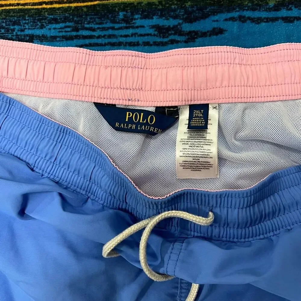 Polo Ralph Lauren blue swim shorts Size 2XLT 7